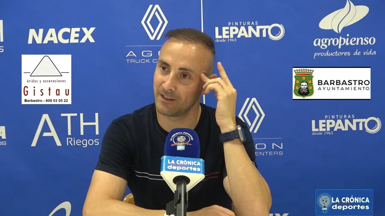 DANI ACIRÓN (Entrenador Épila) CD Binéfar 2-3 CF Épila / Jor. 2 / Tercera Rfef