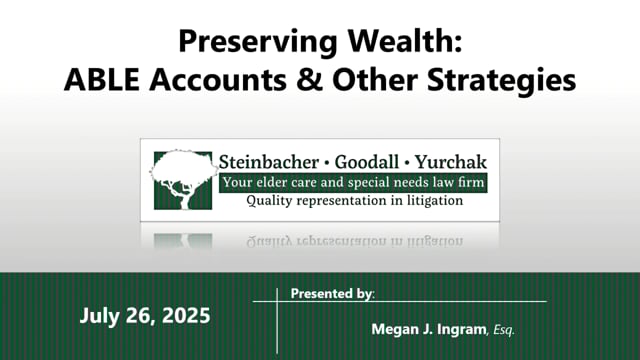 2025 Family Conference Lecture: Legal Planning Tools for Holding and Transferring Wealth