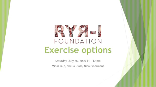 2025 Family Conference Lecture: Strength Within Limits: Exercise Options for RYR-1-RD