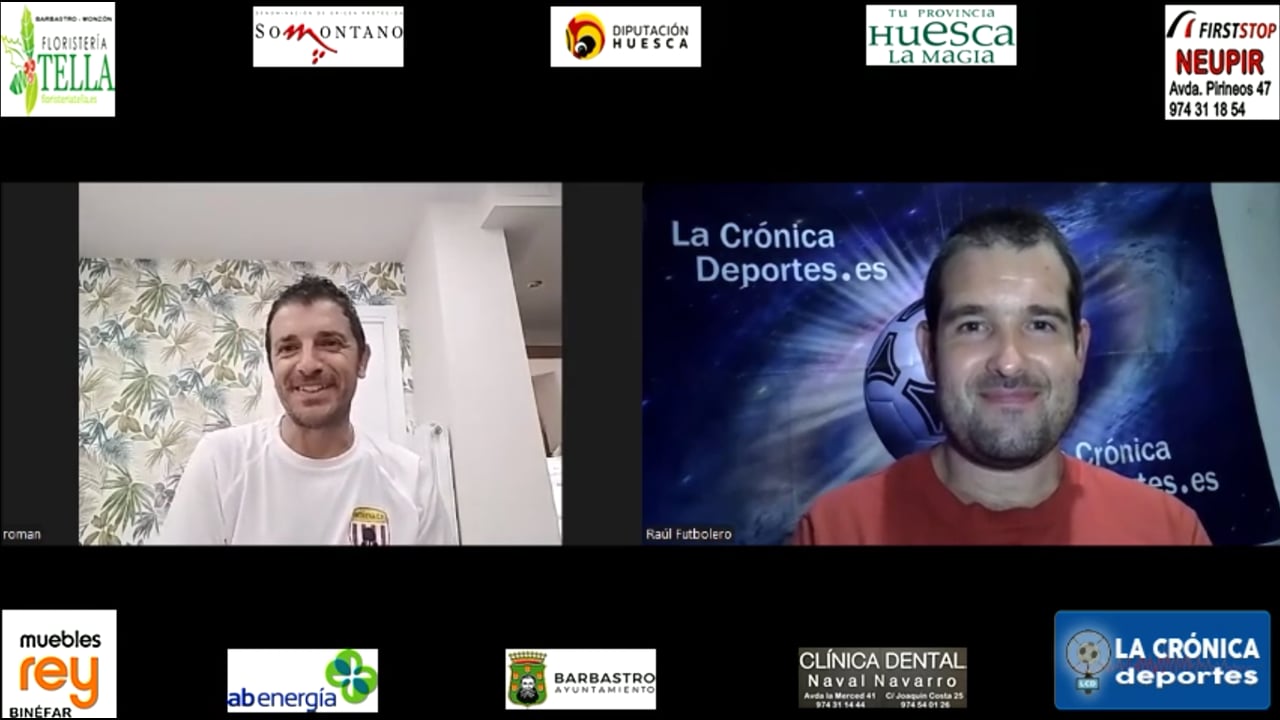 "Jornada 2" Análisis Regional Preferente G1 / ROMÁN PANADERO (Entrenador Ontiñena)