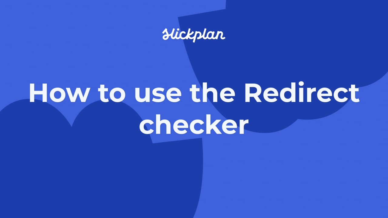 How to use the Redirect Checker