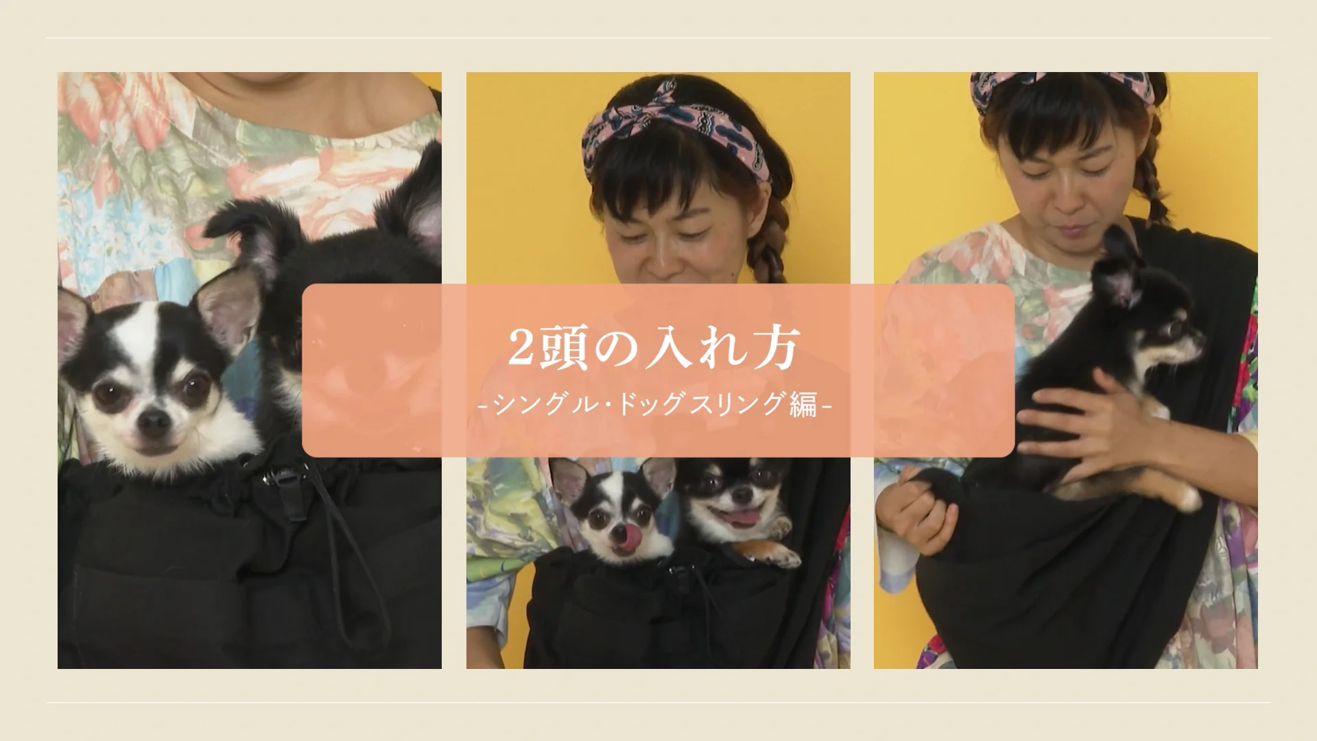 ドッグスリングの使い方動画集 | ドッグスリング・犬の抱っこ紐専門