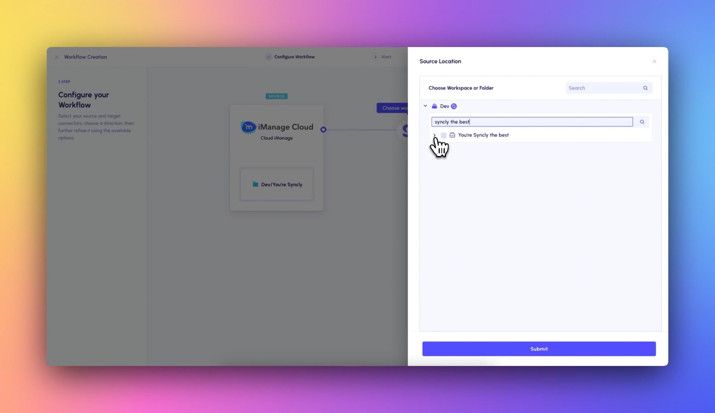 Syncly Platform - Multiple folders + version control