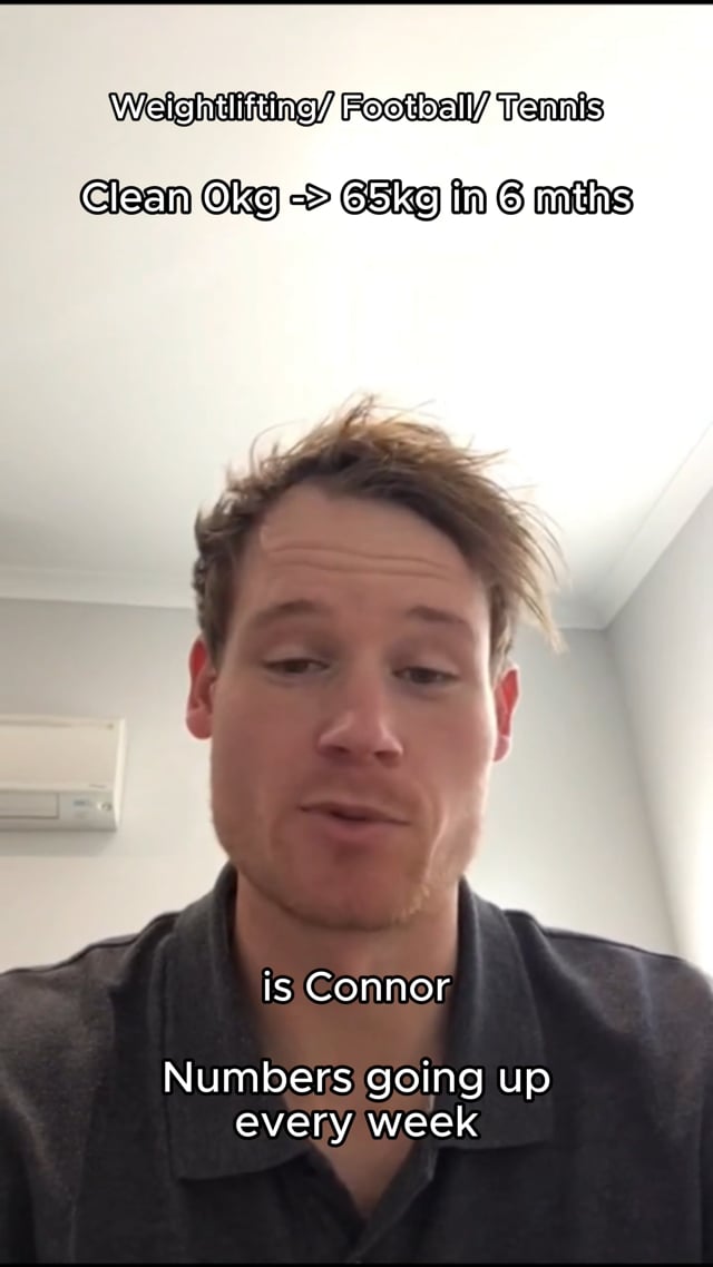 Connor talking through his results