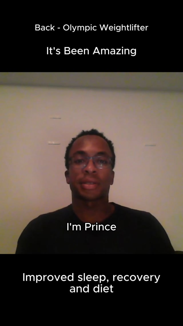 Prince talking through his results