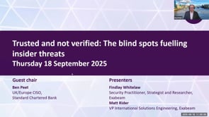 SASIG Webinar - Trusted and not verified: The blind spots fuelling insider threats 2025-09-18 10:00:06