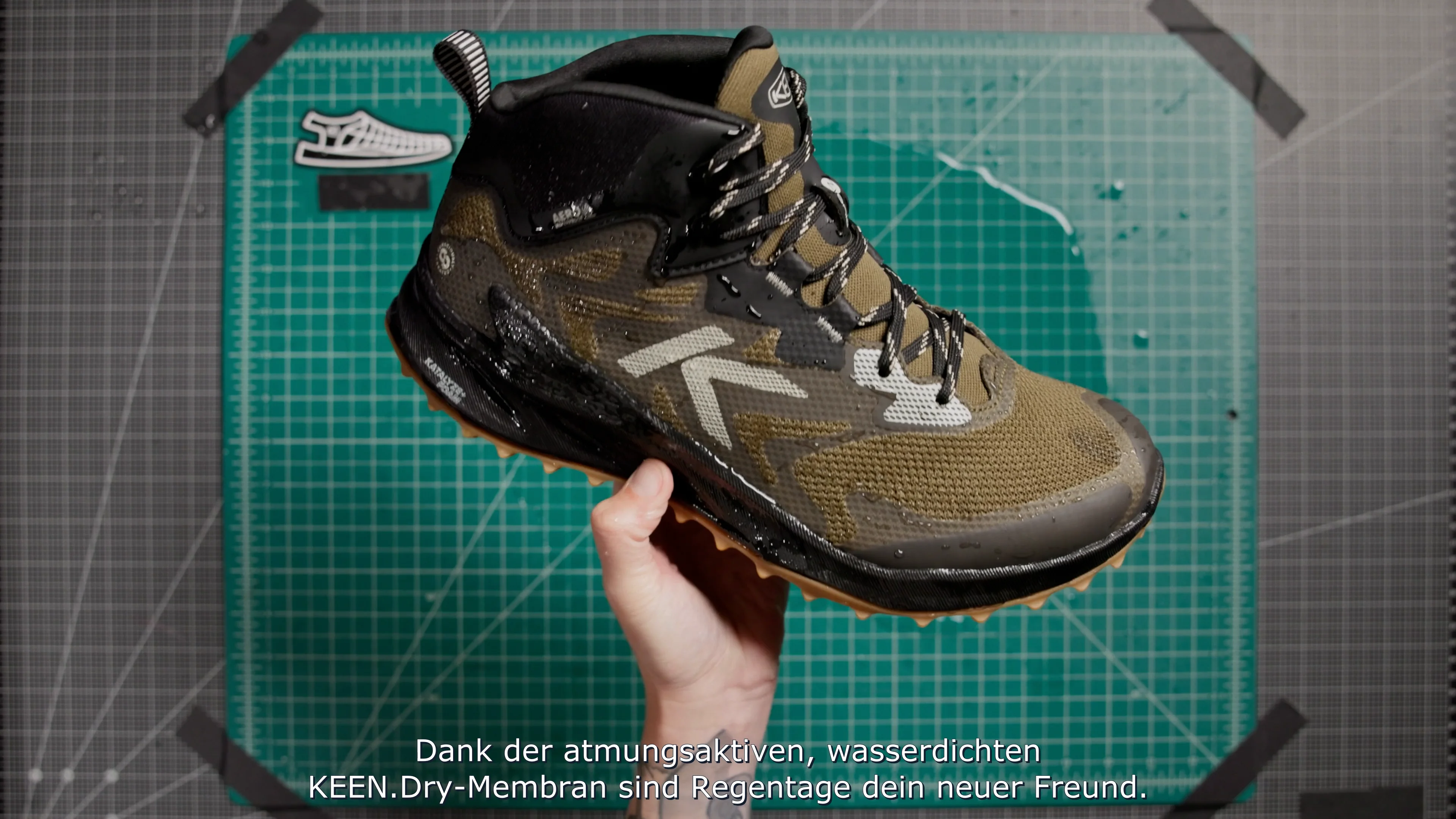 Zionic NXT Wasserdichte Wanderschuhe für Herren | Martini Olive
