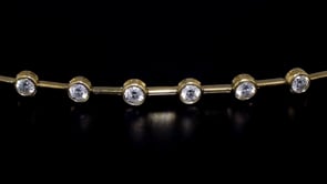 2.00 ct. t.w. Bezel-Set Lab-Grown Diamond Station Bracelet in 14kt Yellow Gold