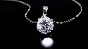 2.00 Carat Lab-Grown Diamond Solitaire Necklace in 14kt White Gold
