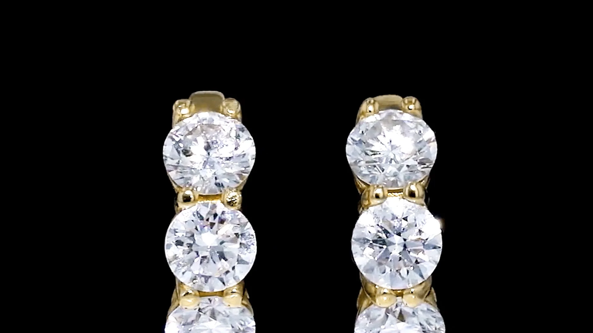 2.00 ct. t.w. Lab-Grown Diamond Huggie Hoop Earrings in 14kt