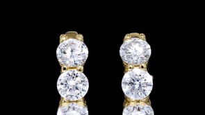2.00 ct. t.w. Lab-Grown Diamond Huggie Hoop Earrings in 14kt Yellow Gold