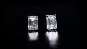 2.00 ct. t.w. Emerald-Cut Lab-Grown Diamond Stud Earrings in 14kt White Gold