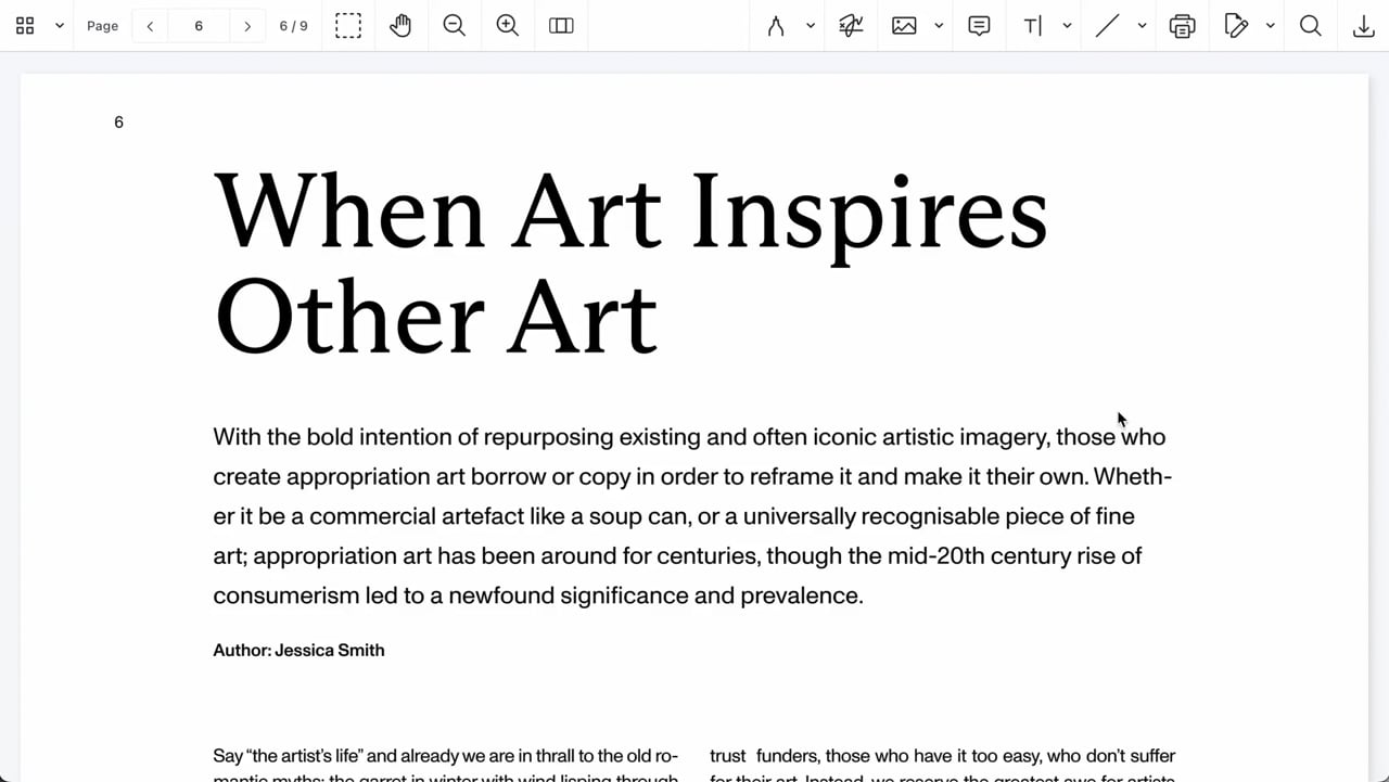 Turn on editing mode