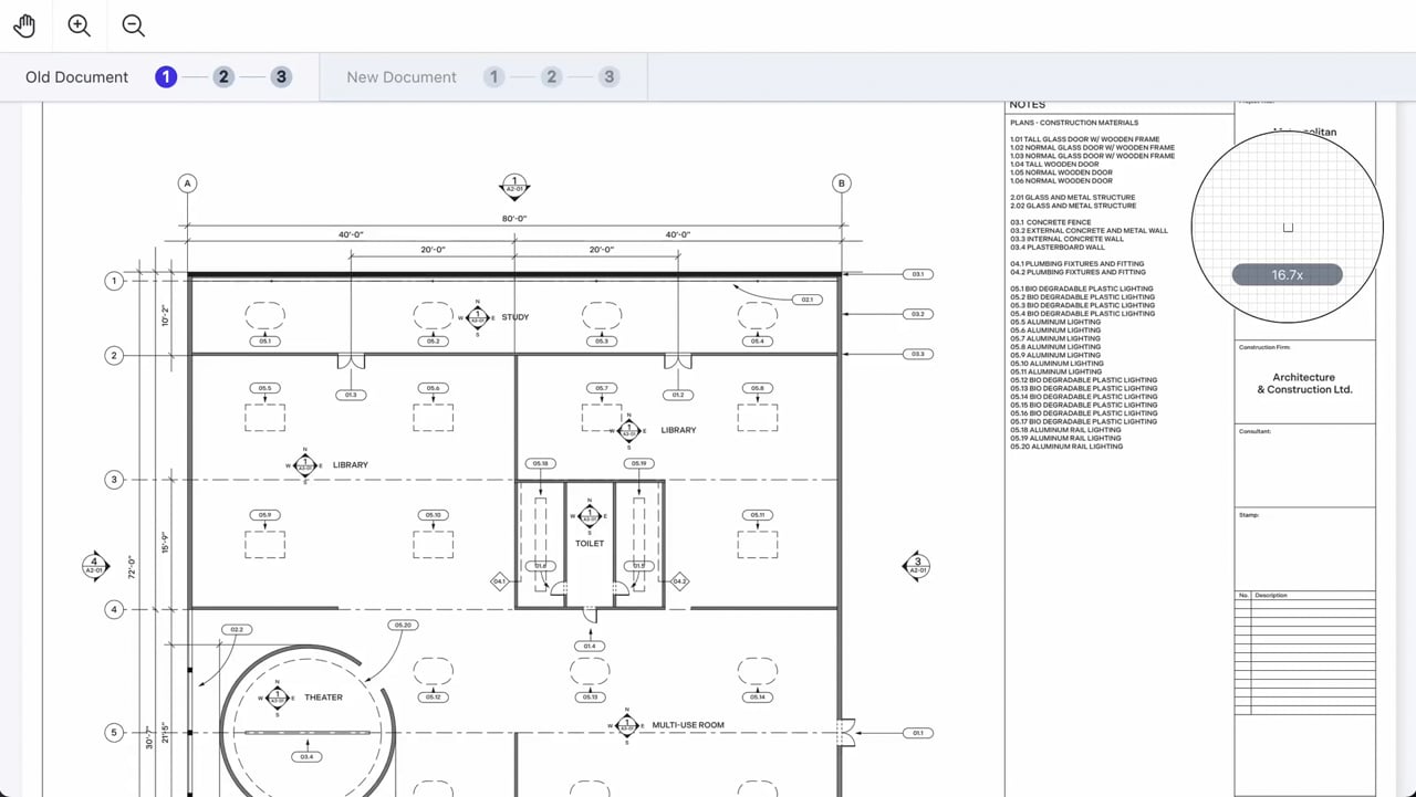 Choose documents to compare