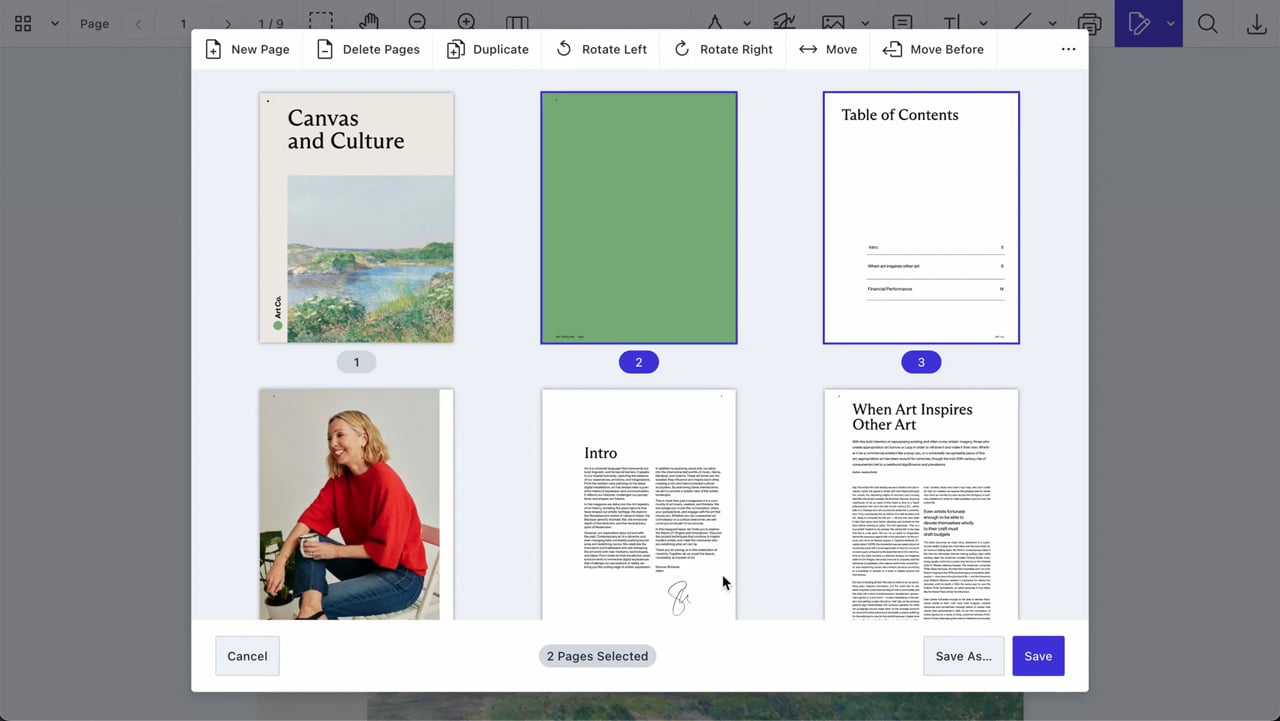 Make changes and save