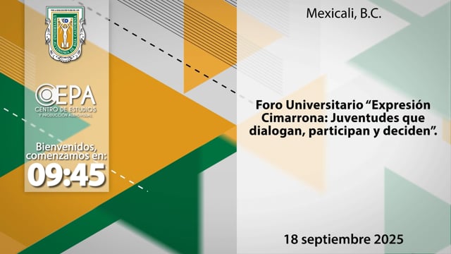 Foro Universitario "Expresión Cimarrona: Juventudes que dialogan, participan y deciden"