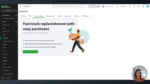 Expenses Purchase Orders tab