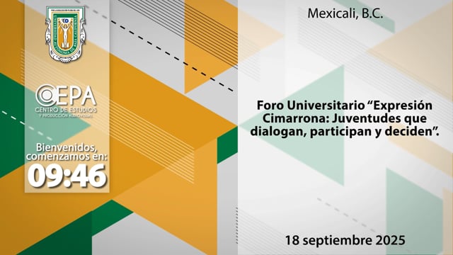Foro Universitario “Expresión Cimarrona: Juventudes que dialogan, participan y deciden”