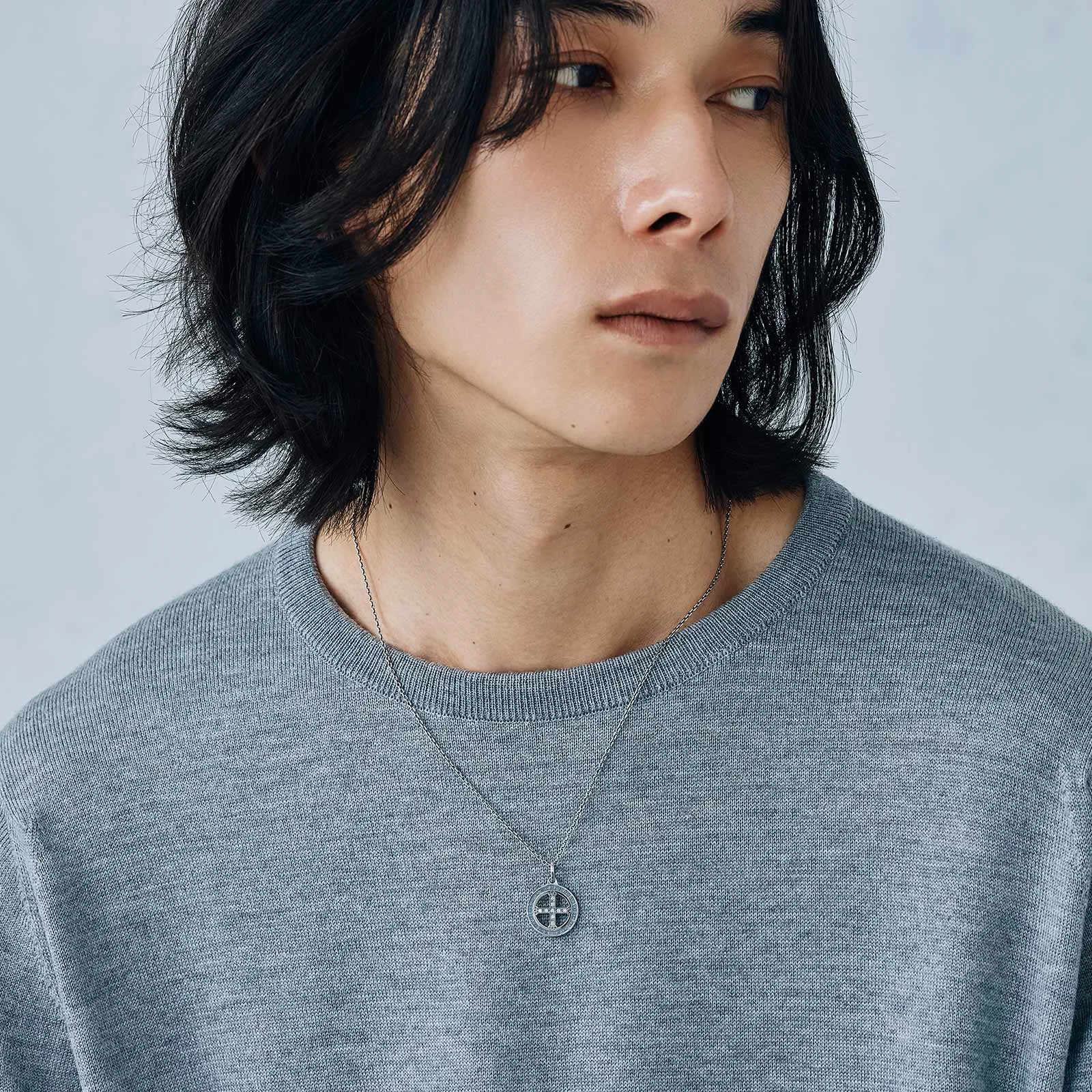 SYMPATHY OF SOUL（シンパシーオブソウル） Cross Medal Necklace