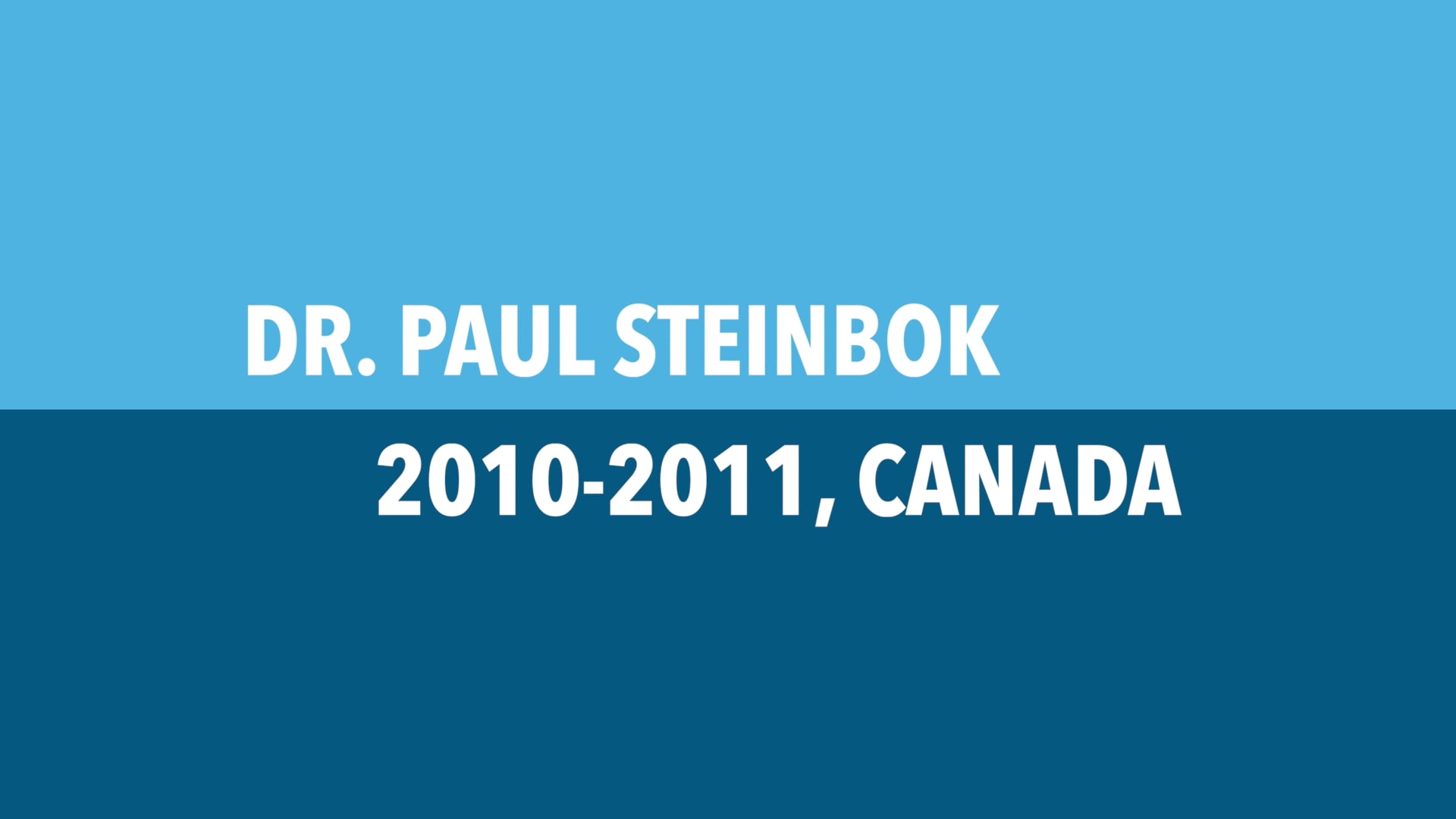 ISPN LEGACY – Interview with Paul Steinbok (Canada, President 2010–2011)
