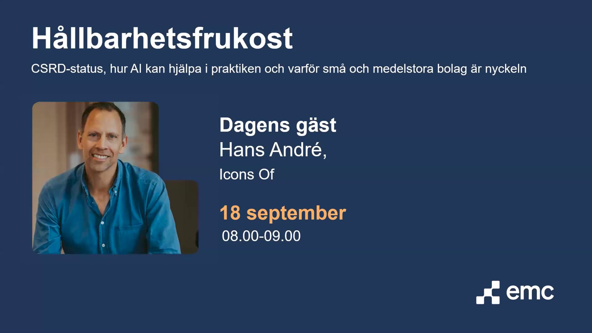 Hållbarhetsfrukost - CSRD-status, hur AI kan hjälpa i praktiken och varför små- och medelstora företag är nyckeln
