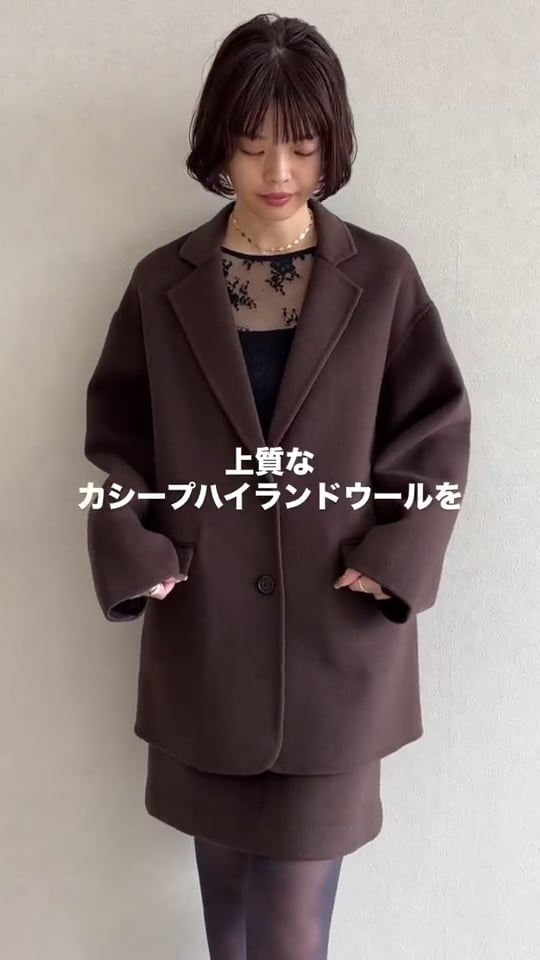 新品 apartbylowrys カシープミドルジャケットコート WEB限定】カシープミドルジャケットコート | [公式]アパートバイ