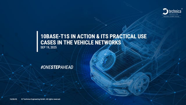 10BASE-T1S in action and its practical use cases in vehicle networks