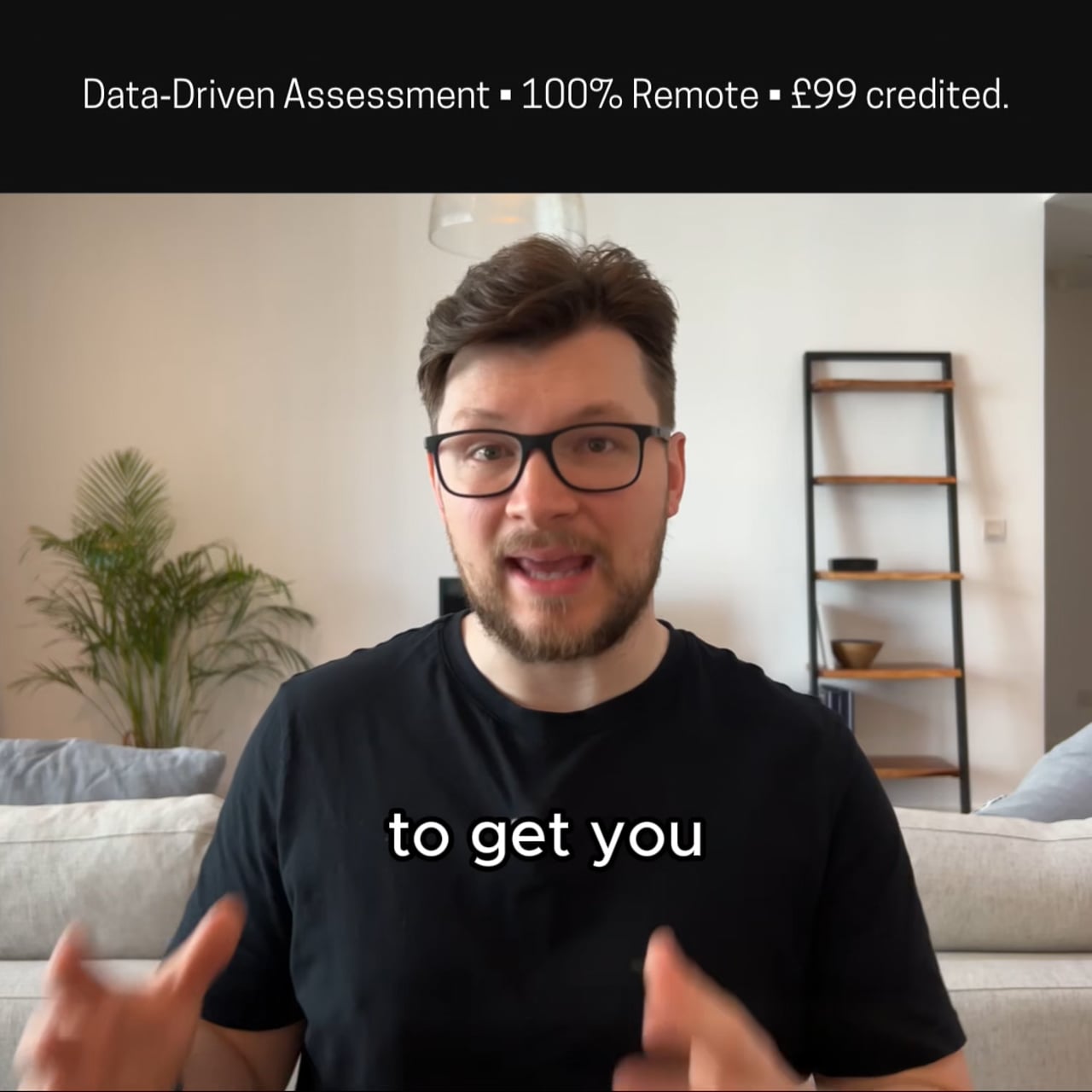 Alex explaining the Data-Driven Assessment and roadmap