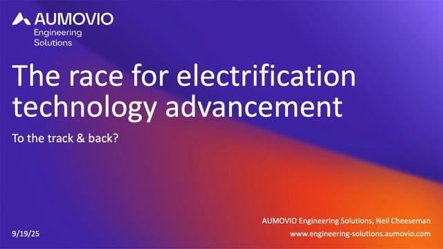 To the track and back: The race for electrification technology advancement
