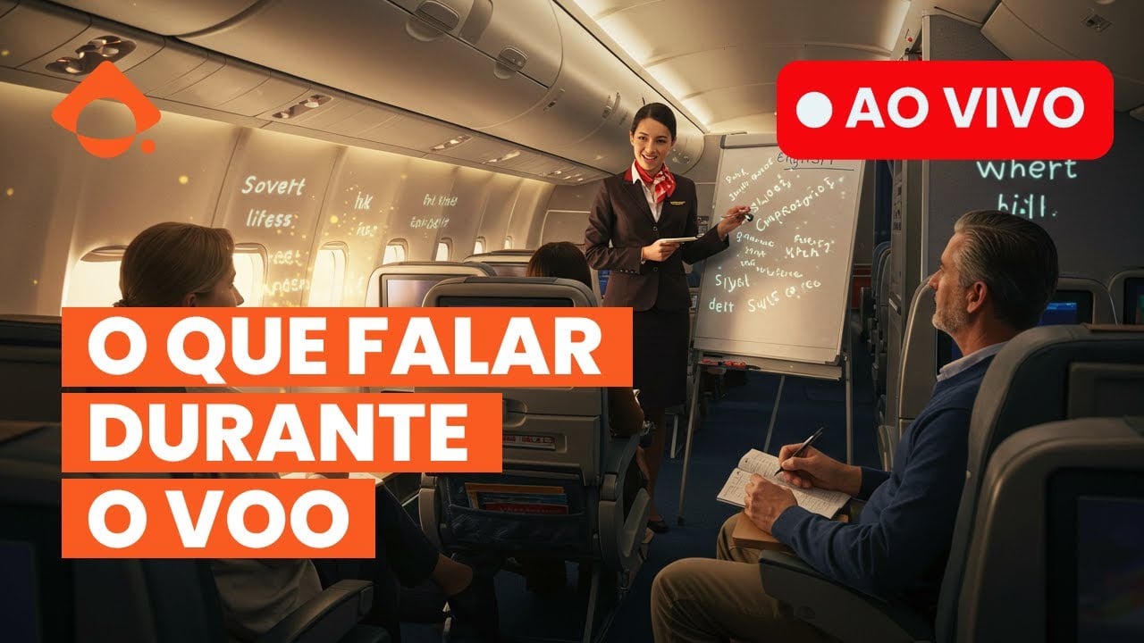 O que falar dentro do avião