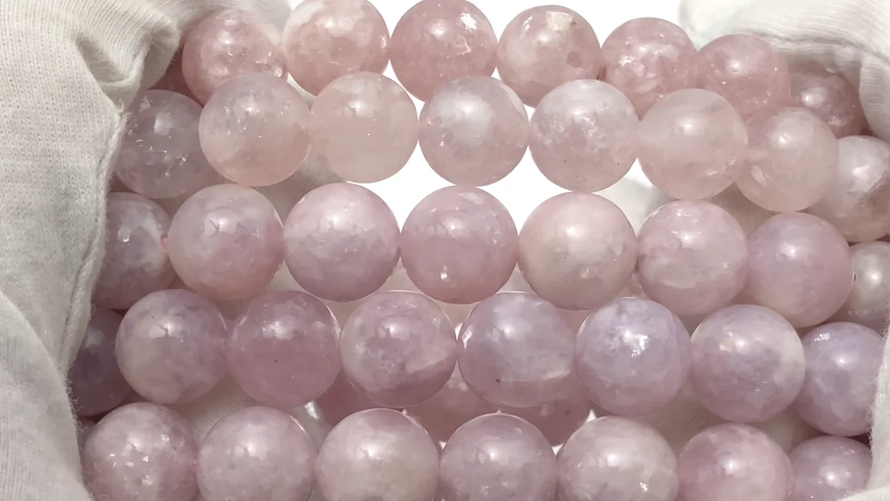 ブラジル産・ピンクレピドライト（ピンクマイカ） ラウンド10mm