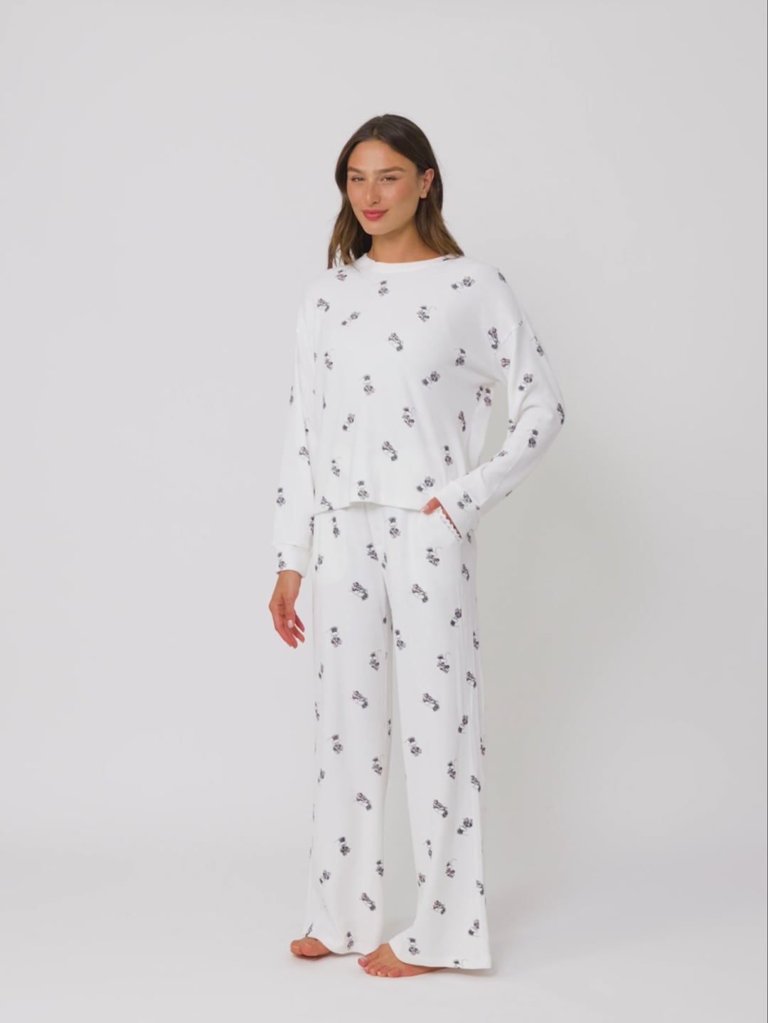 סט פיג’מה וופל MINNIE