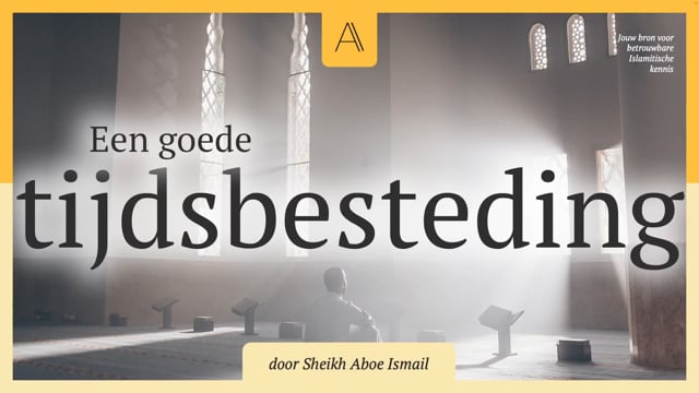 Een goede tijdsbesteding