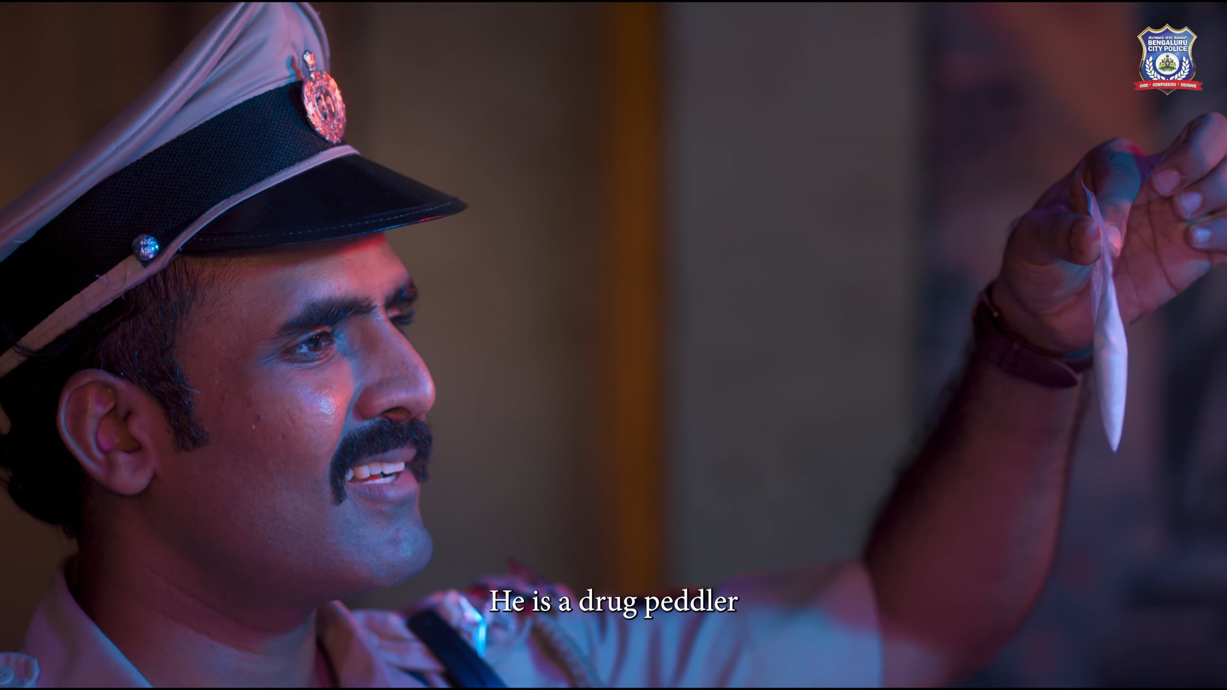 Bengaluru City Police awareness film still