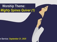 Worship for September 21, 2025