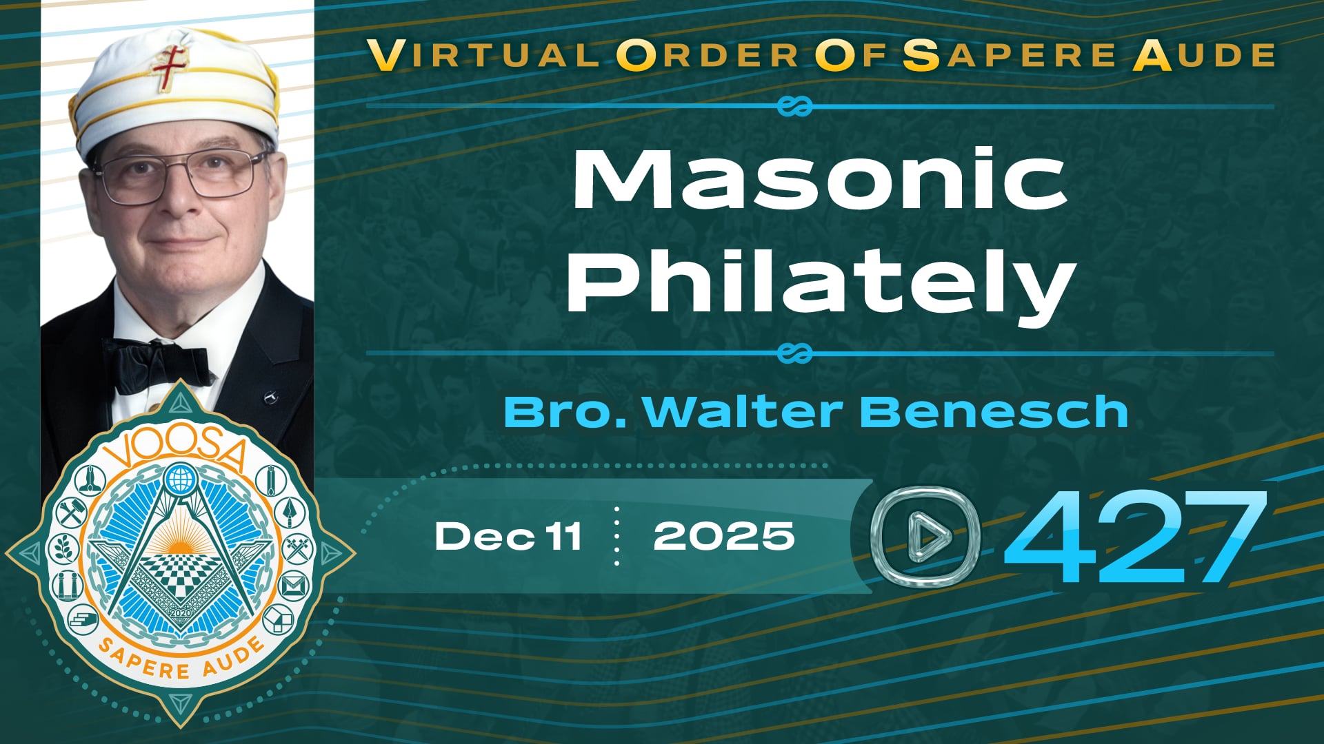Sapere Aude 427 - Masonic Philately by Bro. Walter Benesch