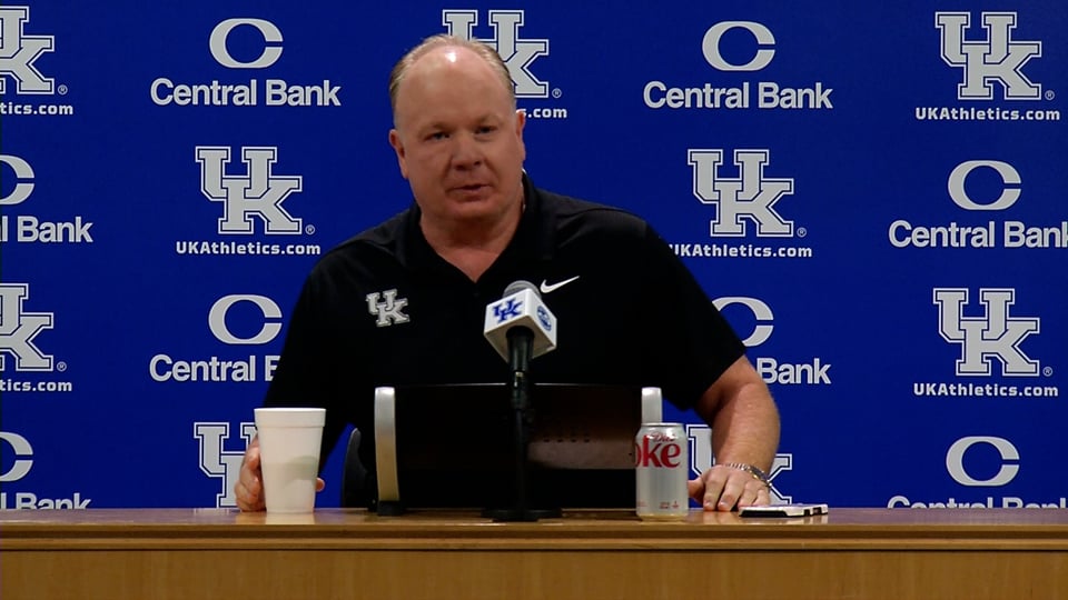 VIDEO:  UK Coach Mark Stoops Previews South Carolina Game