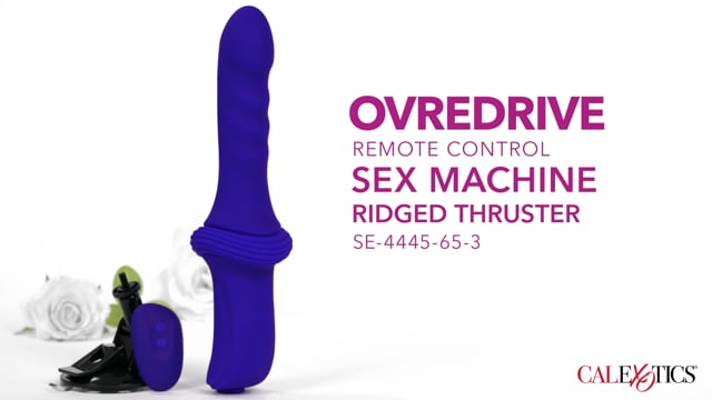 Características Máquina de Sexo Overdrive com Comando e Ventosa