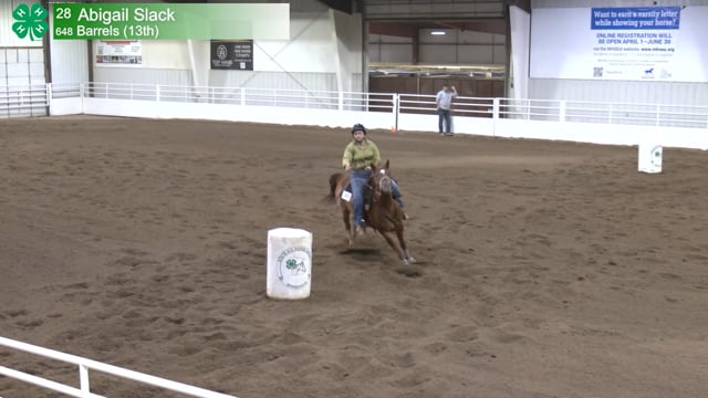 #648 Abigail Slack [Barrels (13th)]