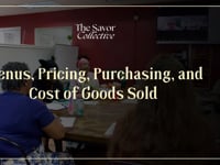 Menus, Pricing, Purchasing, and Cost of Goods Sold
