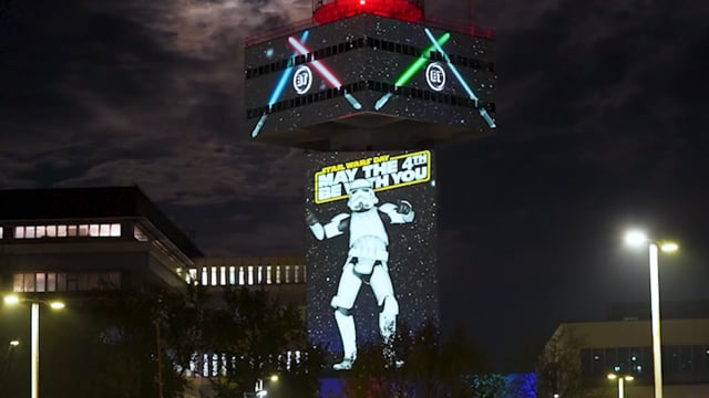 BT Tower May the 4th Stormtrooper Dancing