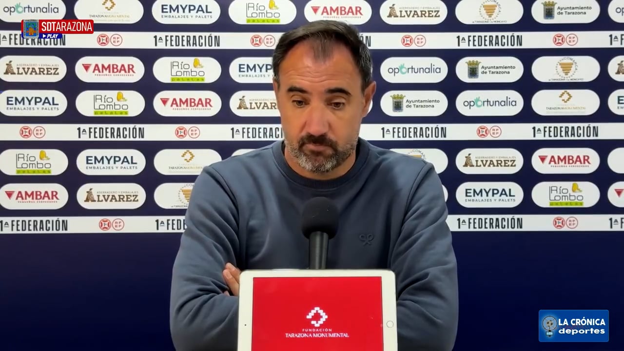 JUANMA BARRERO (Entrenador Tarazona) SD Tarazona 0-0 Marbella / J4 - 1ª RFEF G2 / Fuente: SD Tarazona 