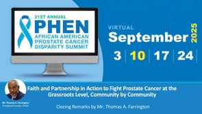 2025 PHEN Summit Session 2: Closing with Thomas Farrington