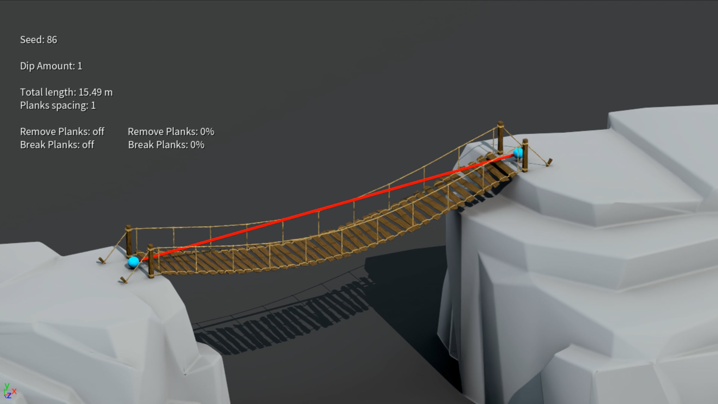 Houdini - Procedural wooden rope bridge | Videos & Movies on Vimeo