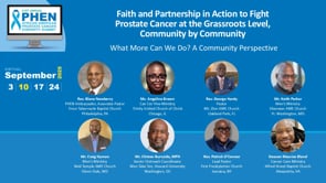 Faith and Partnerships in Action to Fight Prostate Cancer: Community by Community Panel Discussion