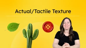 Actual/Tactile Texture