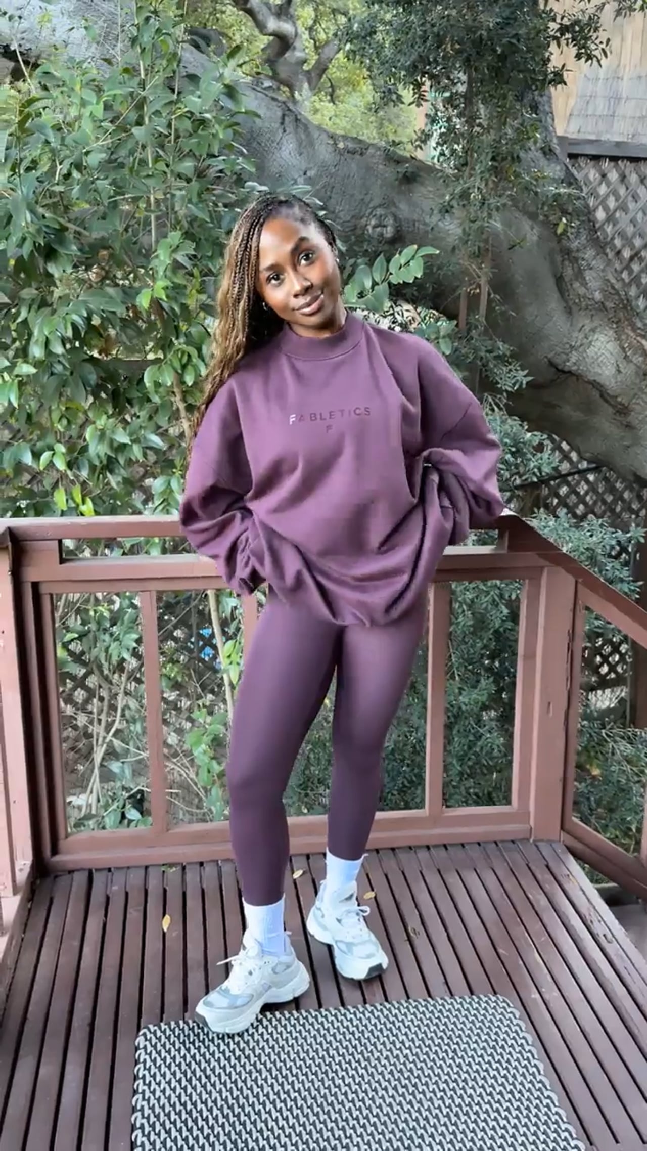 Cozy Fleece Oversized Mock Neck Sweatshirt - Fabletics