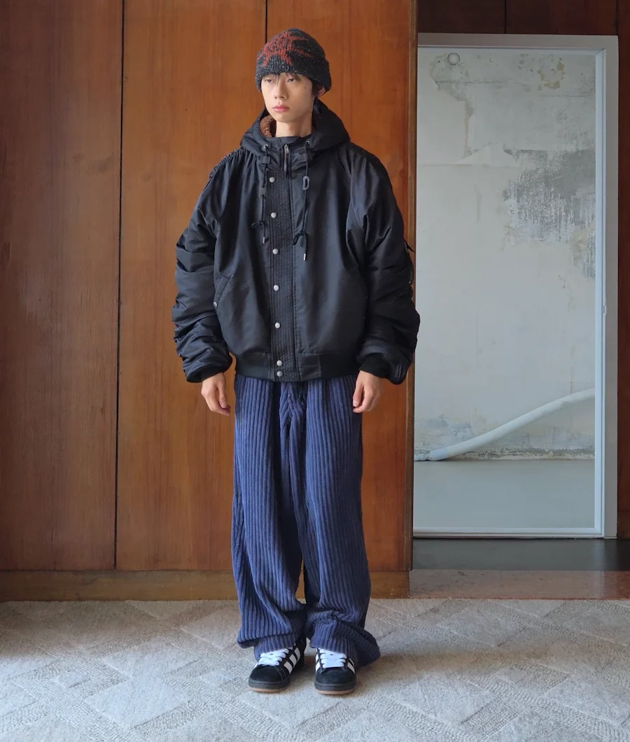 GJ107 Reworked N2B Nylon Short Parka (BLACK) | ファッション通販