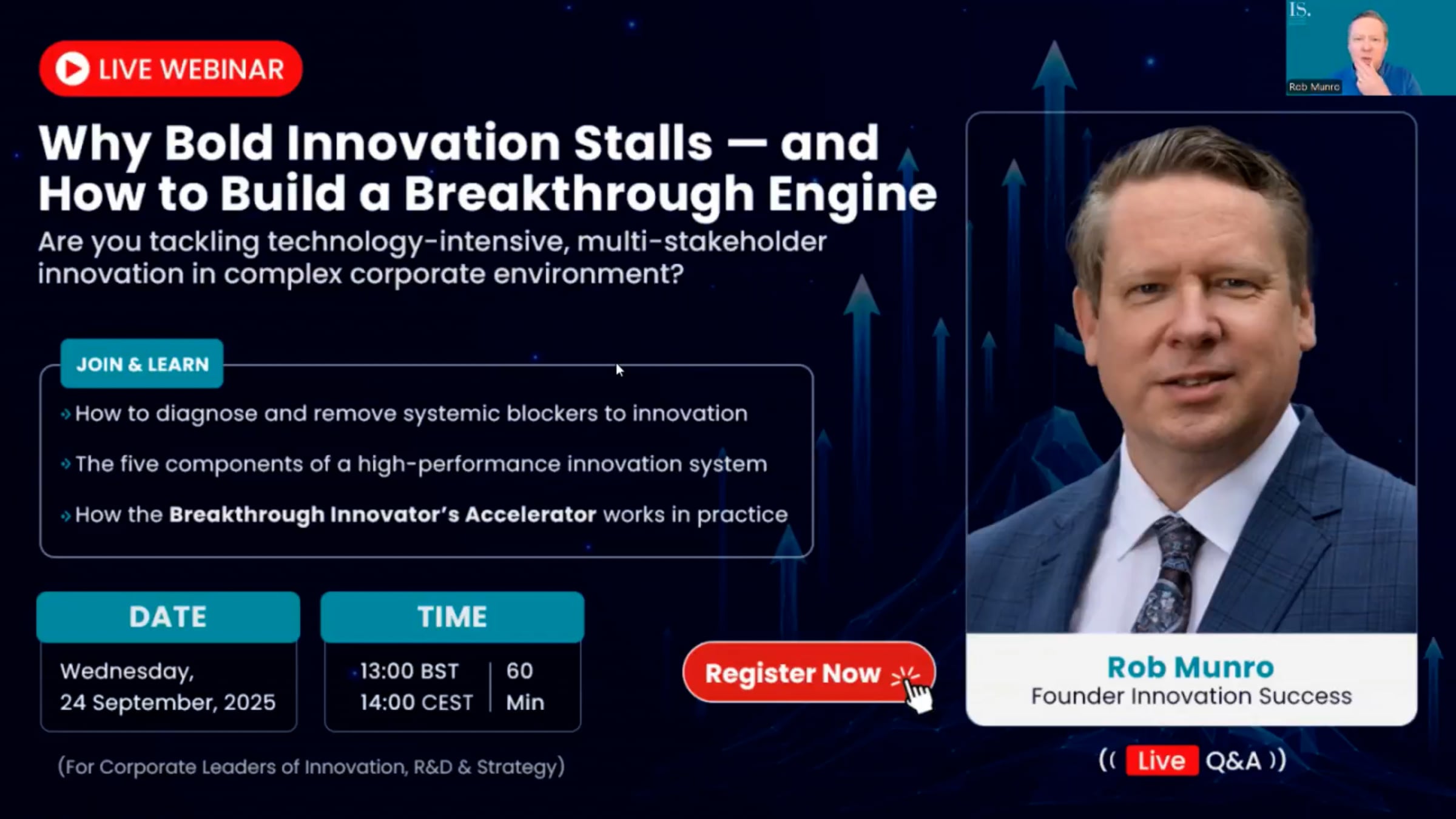Why Bold Innovation Stalls: The Breakthrough Innovator's Accelerator