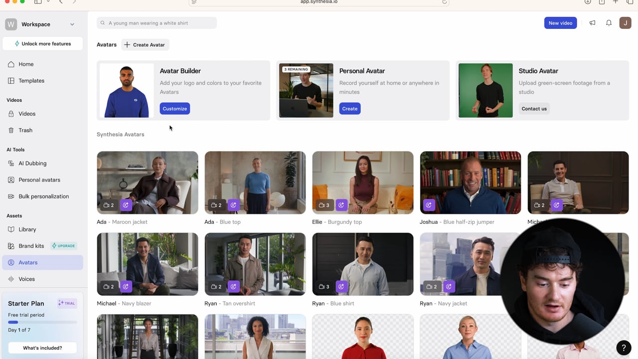 Create Personal Avatar - (Synthesia)